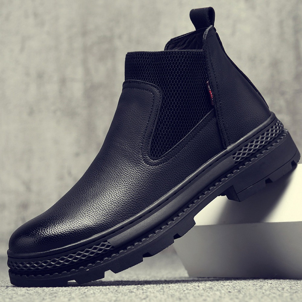 Men's Autumn High Top Leather Short Martin Boots