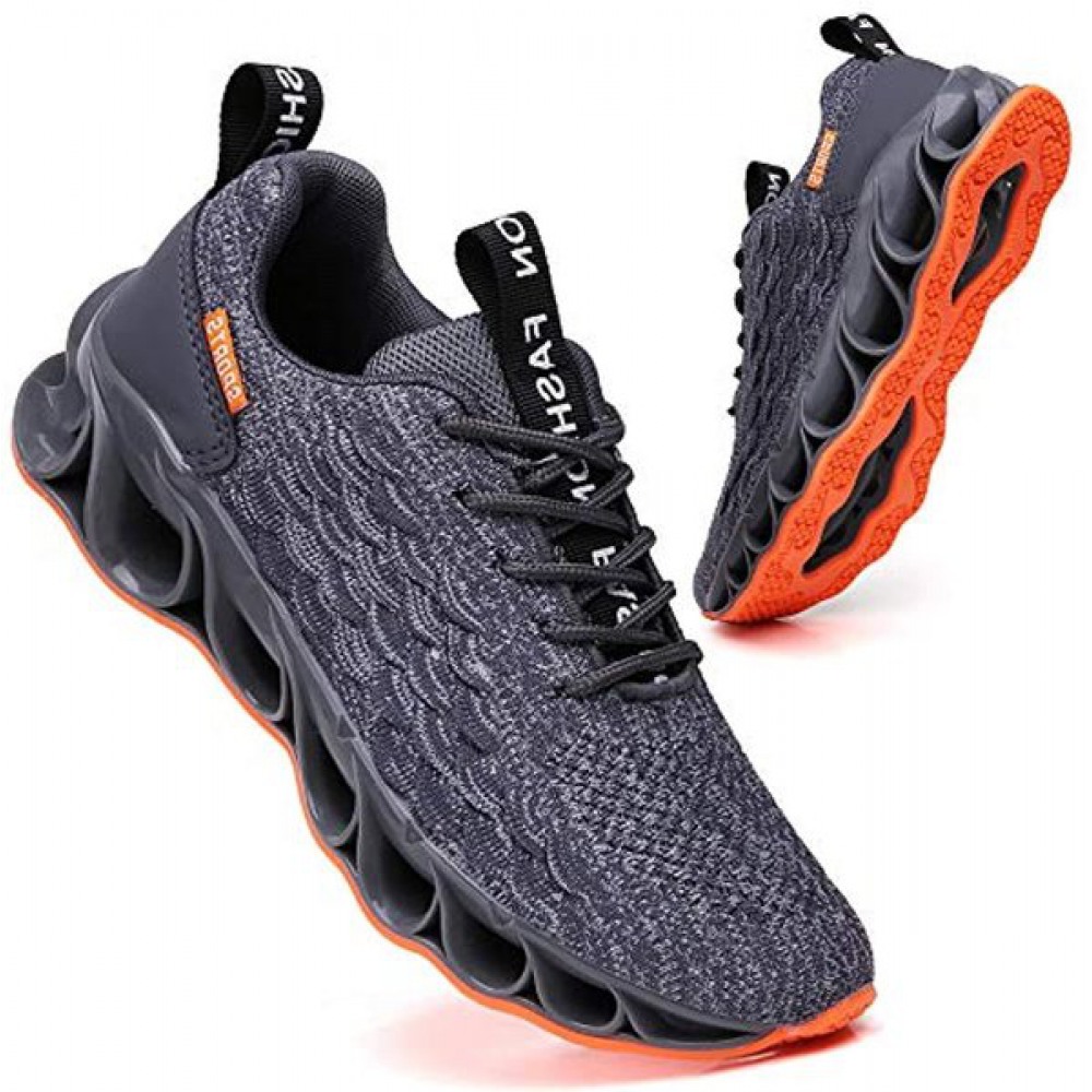 Men's Mesh Breathable Trail Fashion Sport Running Shoes Grey